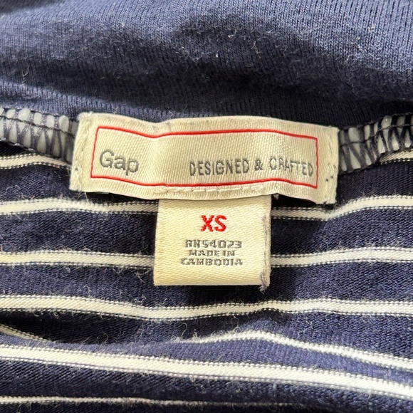 Gap Navy Blue & White Striped Jersey Maxi Skirt - Picture 16 of 16